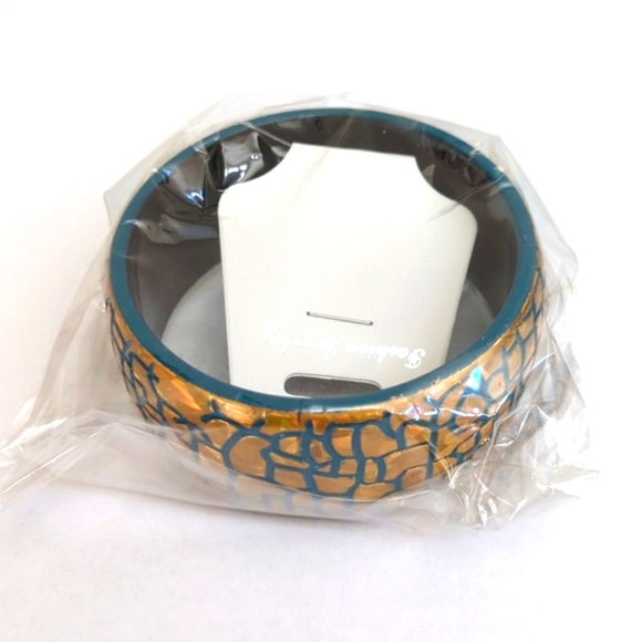 Choose One-Bangle Acrylic Holographic Cobble Stone Multi Colored Bracelet - Picture 7 of 8